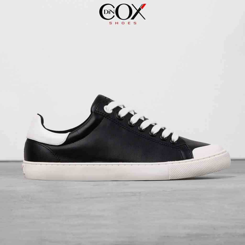 [Mã BMLTA35 giảm đến 35K đơn 99K] Giày Sneaker Da Nam DINCOX C13 Cách Điệu Sáng Tạo Black/White