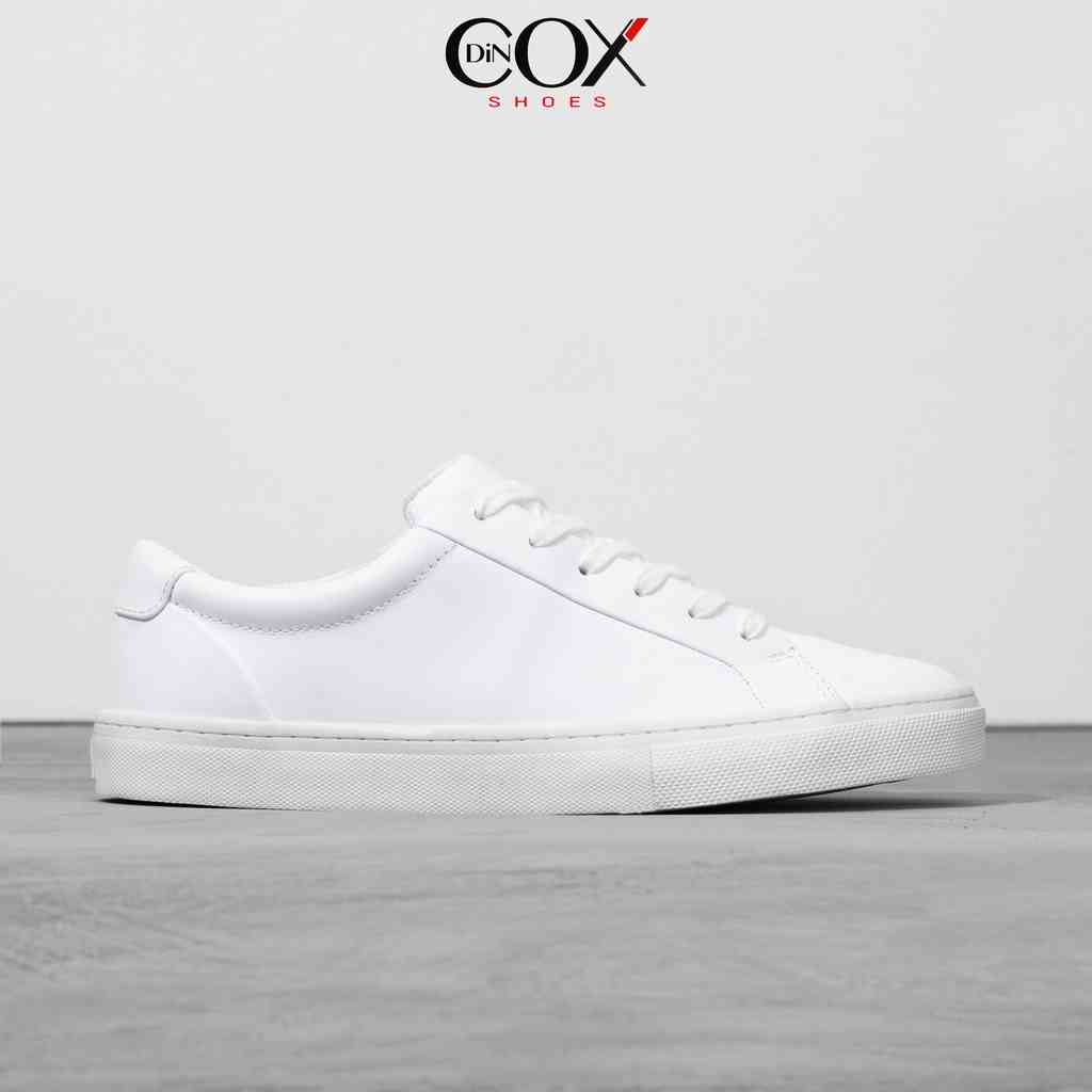 [Mã BMLTA35 giảm đến 35K đơn 99K] Giày Sneaker Da Unisex DINCOX D20 Năng Động Cá Tính White