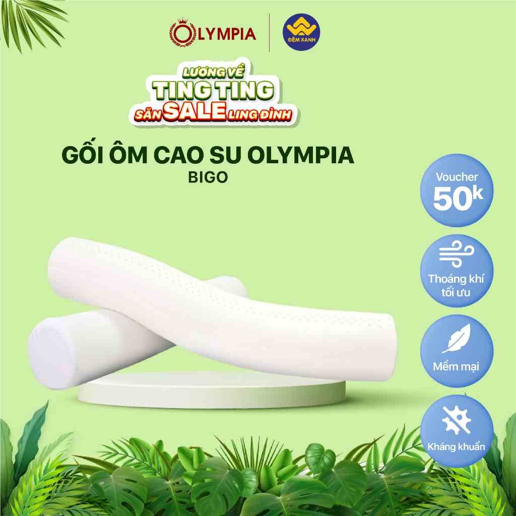 Gối ôm cao su Olympia Bigo 20x95cm