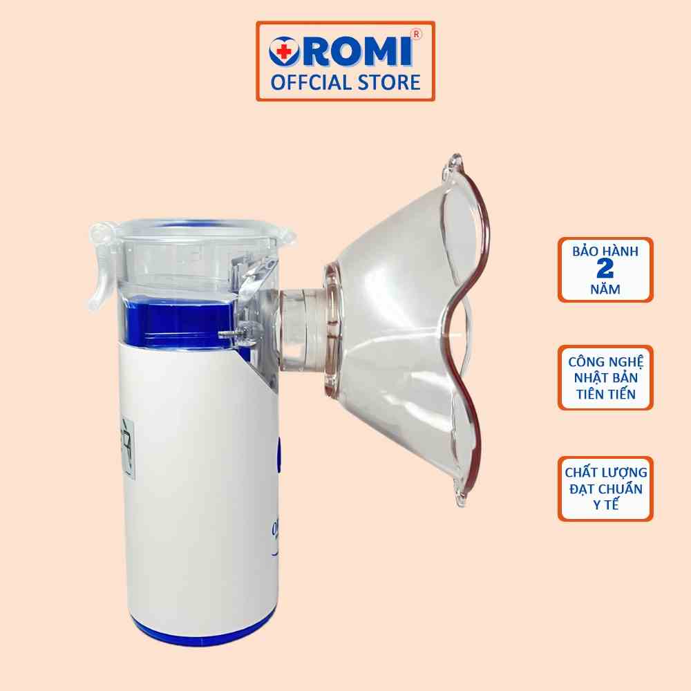 Máy xông mũi họng khí dung cầm tay cao cấp OROMI MY-125 - Bảo hành chính hãng 2 năm