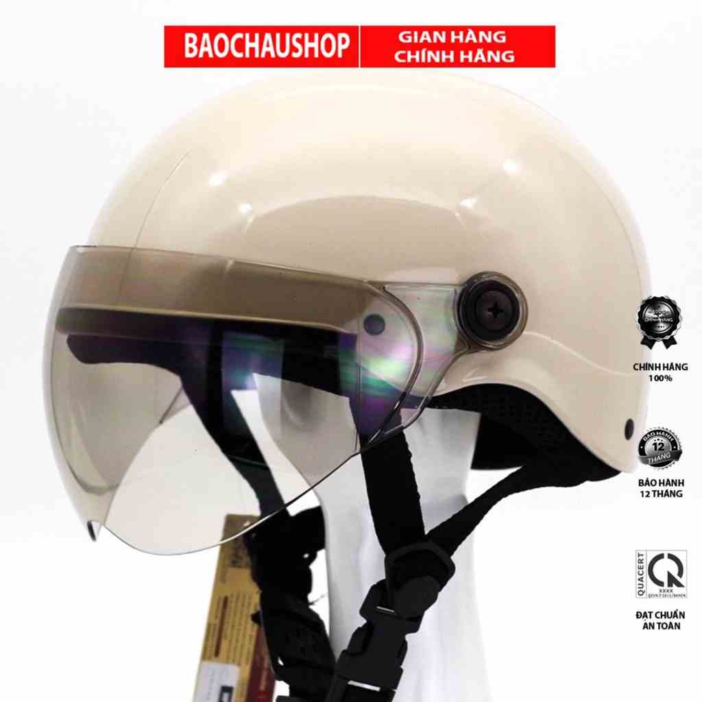 [Mã BMLTB35 giảm đến 35K đơn 99K] Mũ Bảo Hiểm Nữa Đầu Có Kính HP Helmet HP02K - Chính Hãng Bảo Hành 12 Tháng