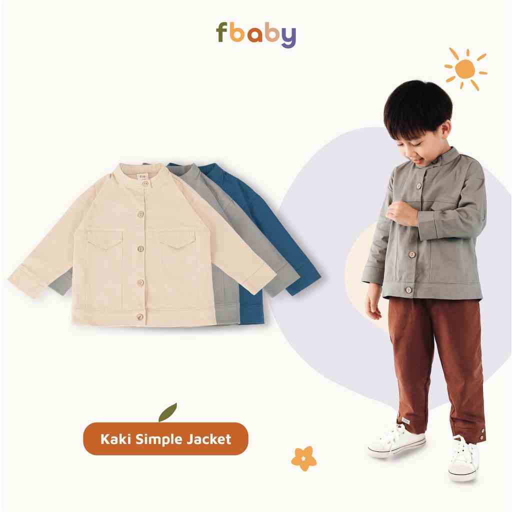 Áo khoác bé trai cổ tàu giả túi Fbaby - FK002