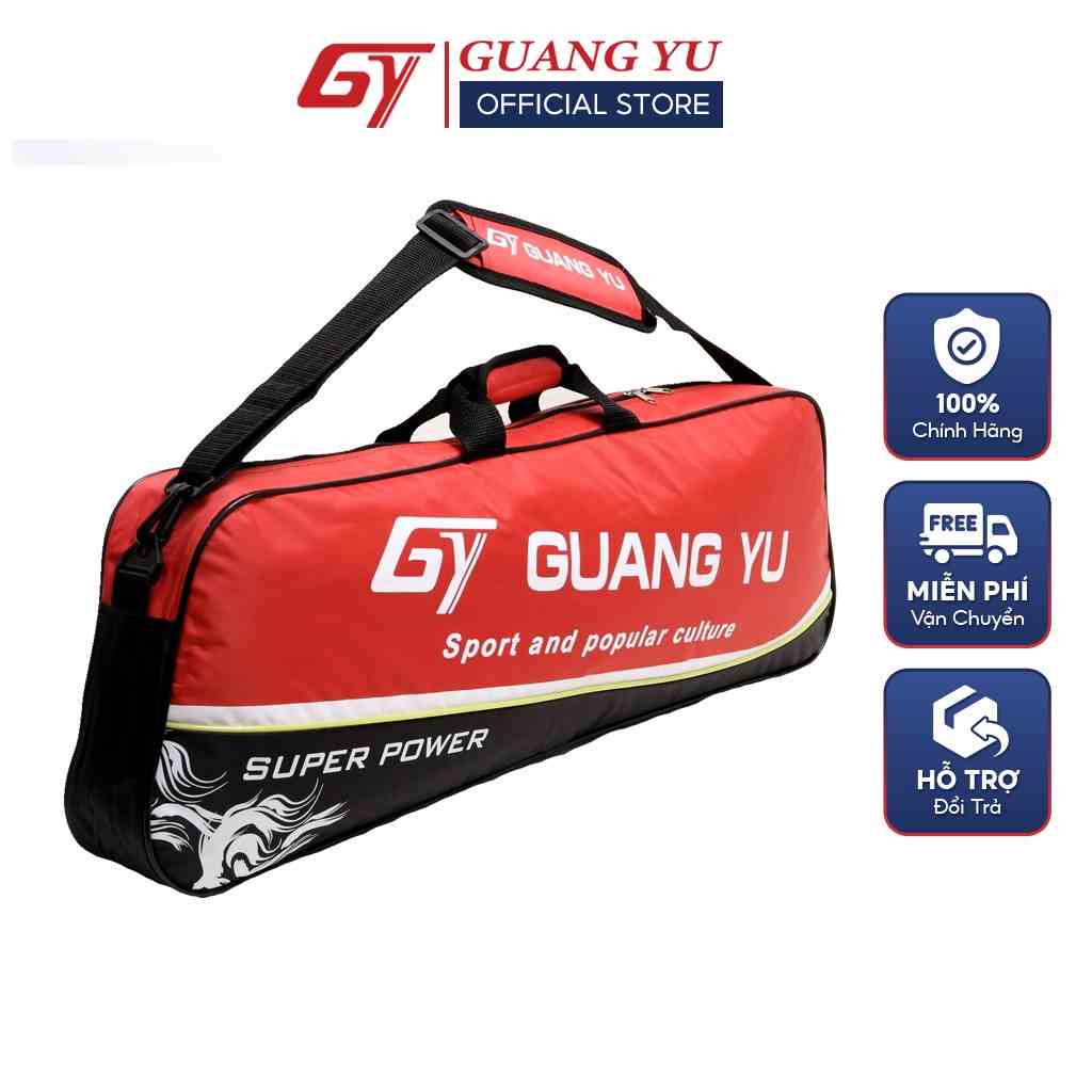 Túi Đựng Vợt Cầu Lông Tennis 1 Ngăn GUANG YU Chất Liệu Cao Cấp Chống Nước Bền Đẹp Sử Dụng Lâu Dài - GY04