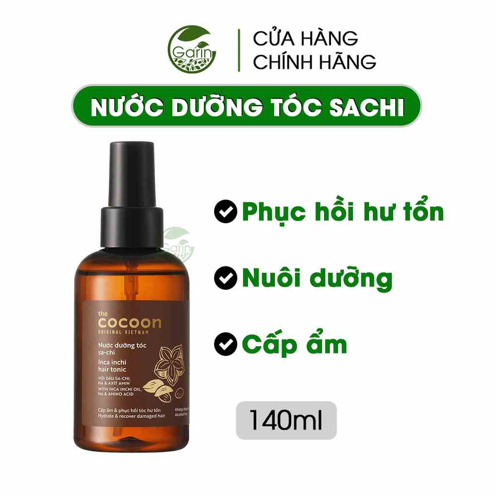 [Mã BMLTB35 giảm đến 35K đơn 99K] Nước dưỡng tóc Sa-chi Cocoon giúp cấp ẩm và phục hồi hư tổn 140ml