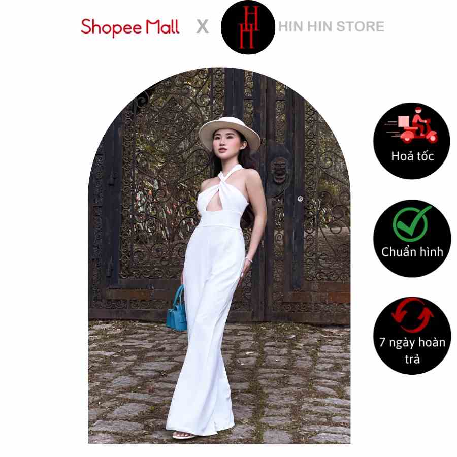 [Mã BMLTB35 giảm đến 35K đơn 99K] Đồ bay jumpsuits dài màu trắng HS145 Hỉn Hỉn Store