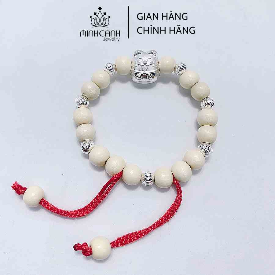 Vòng Dâu Tằm Charm Con Mèo 7 Bi Và 9 Bi Cho Bé Trai Và Gái - Minh Canh Jewelry