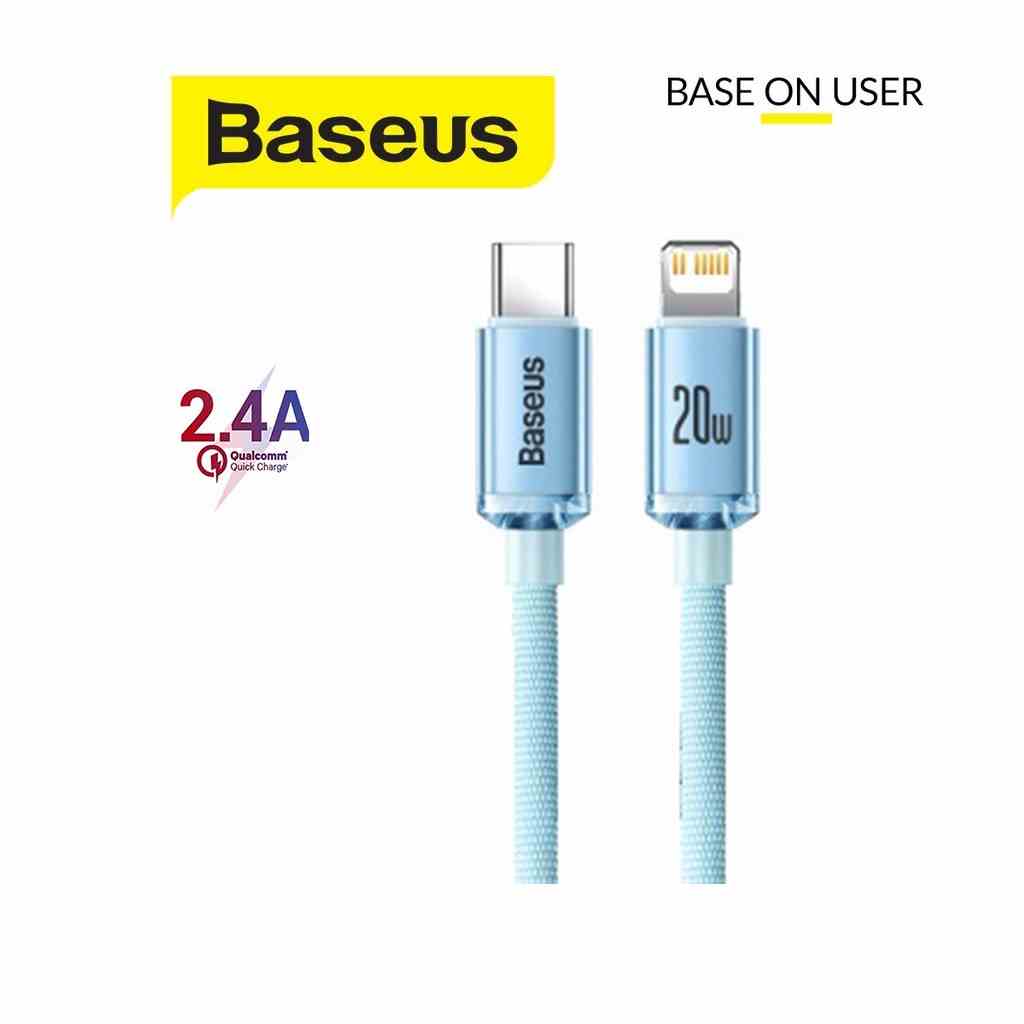 Cáp sạc nhanh PD20W truyền dữ liệu Baseus Crystal Shine Series Fast Charging Data Cable 120CM dành cho IP12/13/14