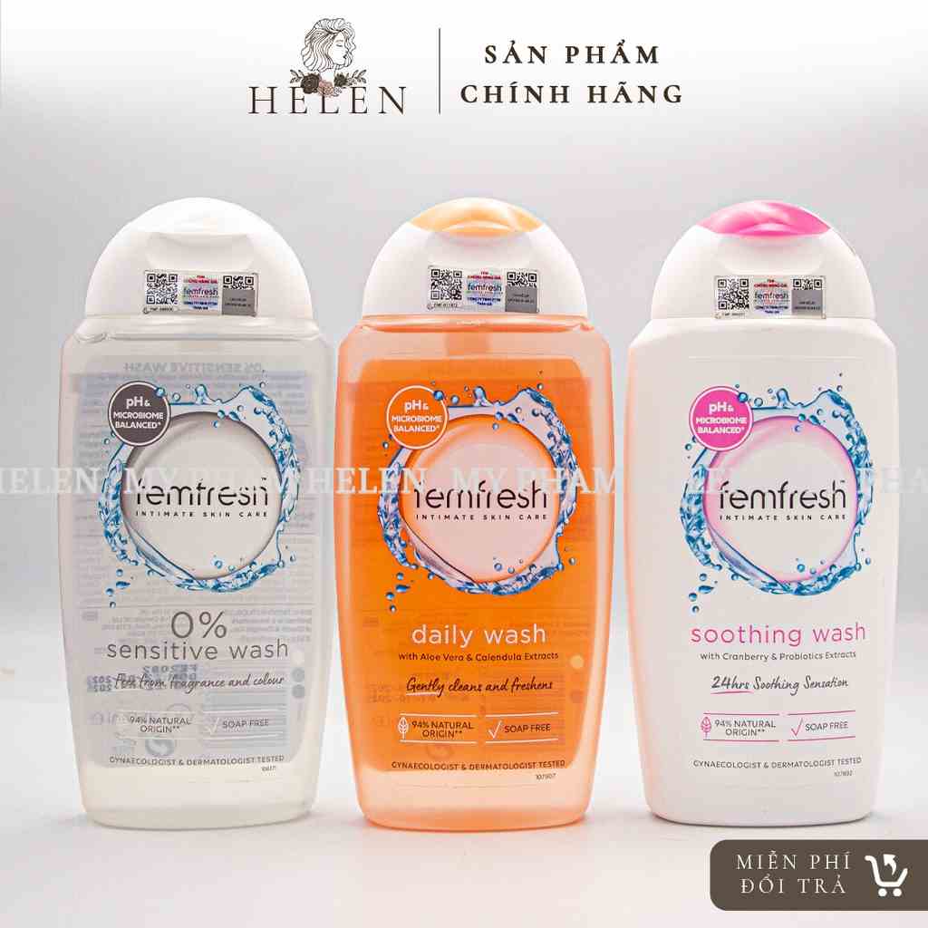 [Mã BMLTB35 giảm đến 35K đơn 99K] Dung Dịch Vệ Sinh Phụ Nữ femfresh Daily Active Wash 250ML