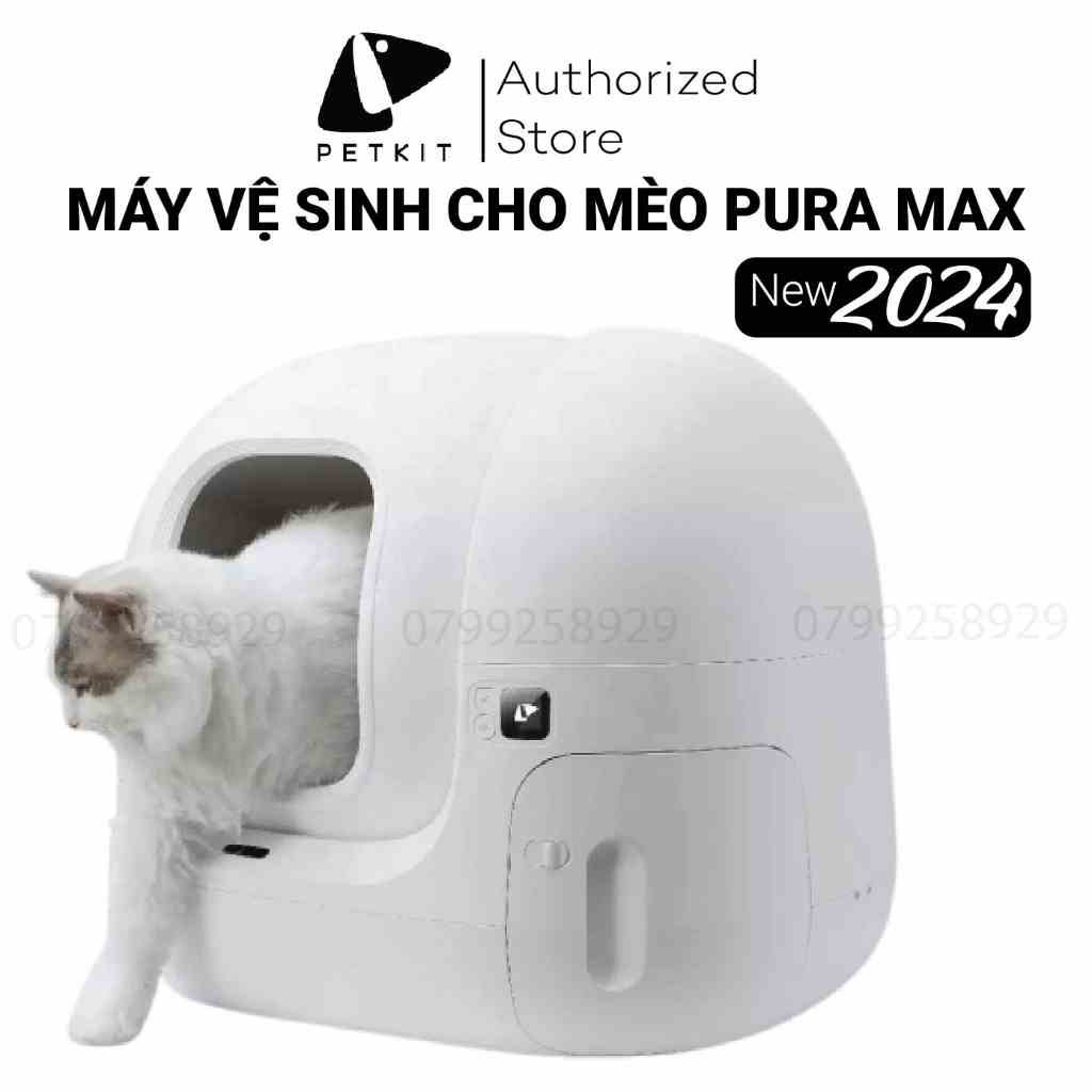 [NEW 2024] Nhà Vệ Sinh Cho Mèo Tự Động, Máy Dọn Phân Mèo Petkit Pura Max Bản Mới 2024