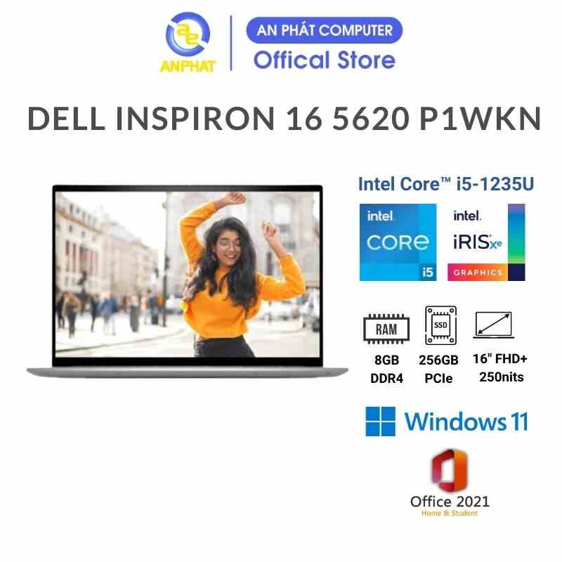 [Mã ELCL12 giảm 12% đơn 10TR] Laptop Dell Inspiron 16 5620 P1WKN (Core™ i5-1235U & 16 inch FHD+)