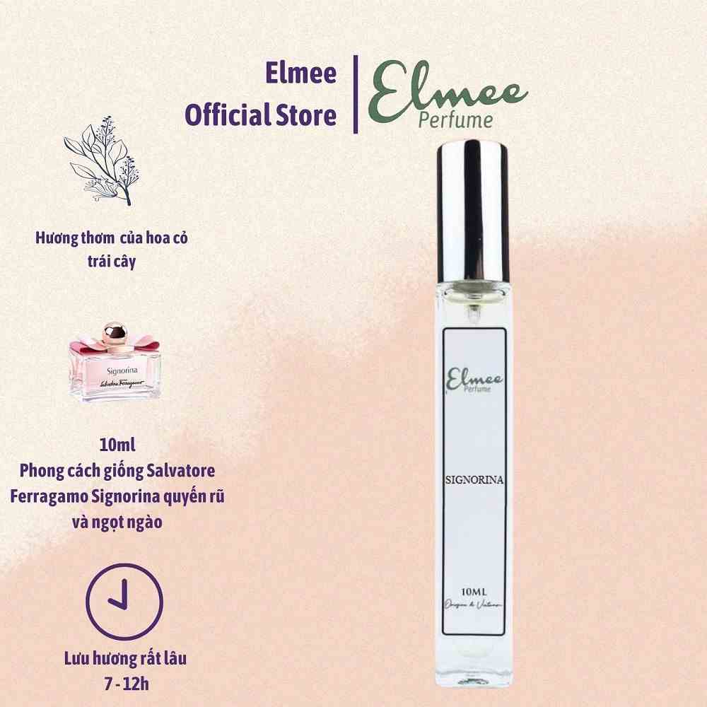 [Mã BMLTB200 giảm đến 100K đơn 499K] Nước hoa nữ Signoria 10ml Elmee quyến rũ, ngọt ngào