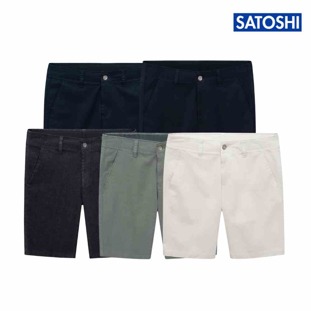 [Mã BMLTB200 giảm đến 100K đơn 499K] Quần short kaki ngắn nam SATOSHI SAQS62 form slimfit, dày dặn