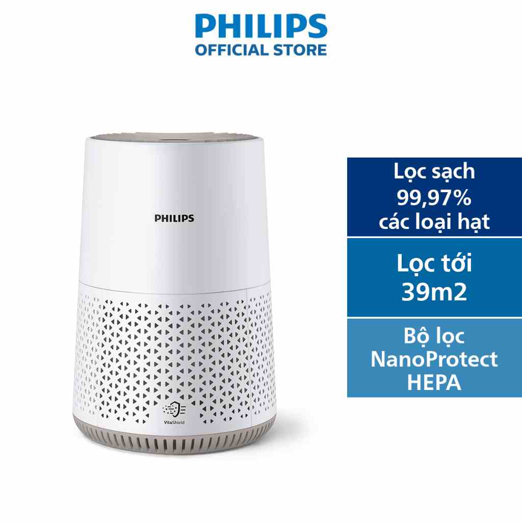 [Mã ELPLSBD06 giảm 10% đơn 1TR] Máy Lọc Không Khí Philips AC0650 /10 có NanoProtect HEPA lọc đến bụi 0.003 μm |39m2