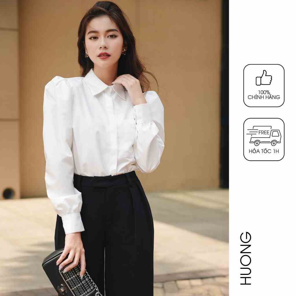 Áo sơ mi cotton basic HUONG BOUTIQUE BSSM13