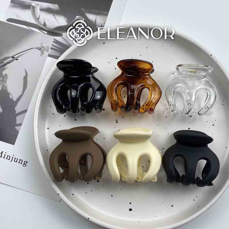 Kẹp tóc nữ càng cua Eleanor Accessories dạng trơn phong cách basic phụ kiện tóc 4070