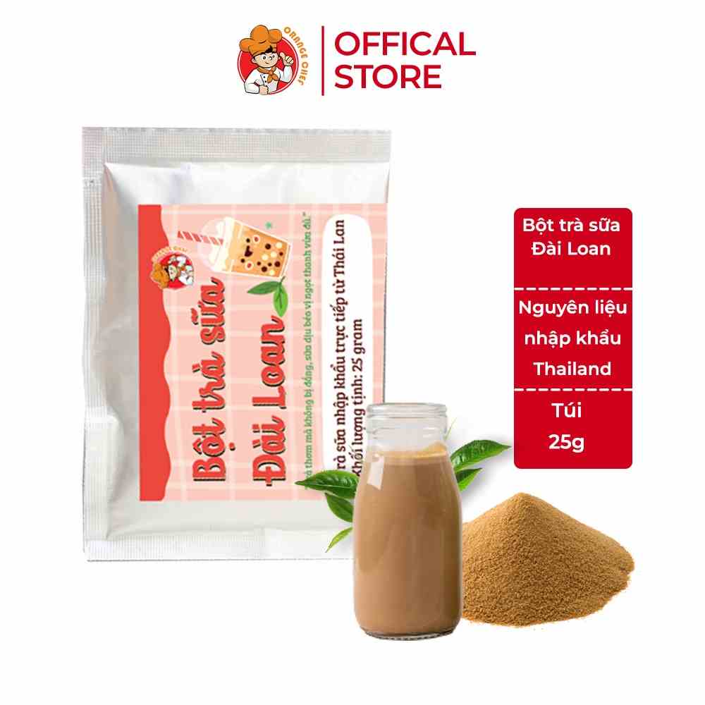 [Mã BMLTB35 giảm đến 35K đơn 99K] Bột trà sữa Đài Loan Orange Chef túi 25G nhỏ gọn