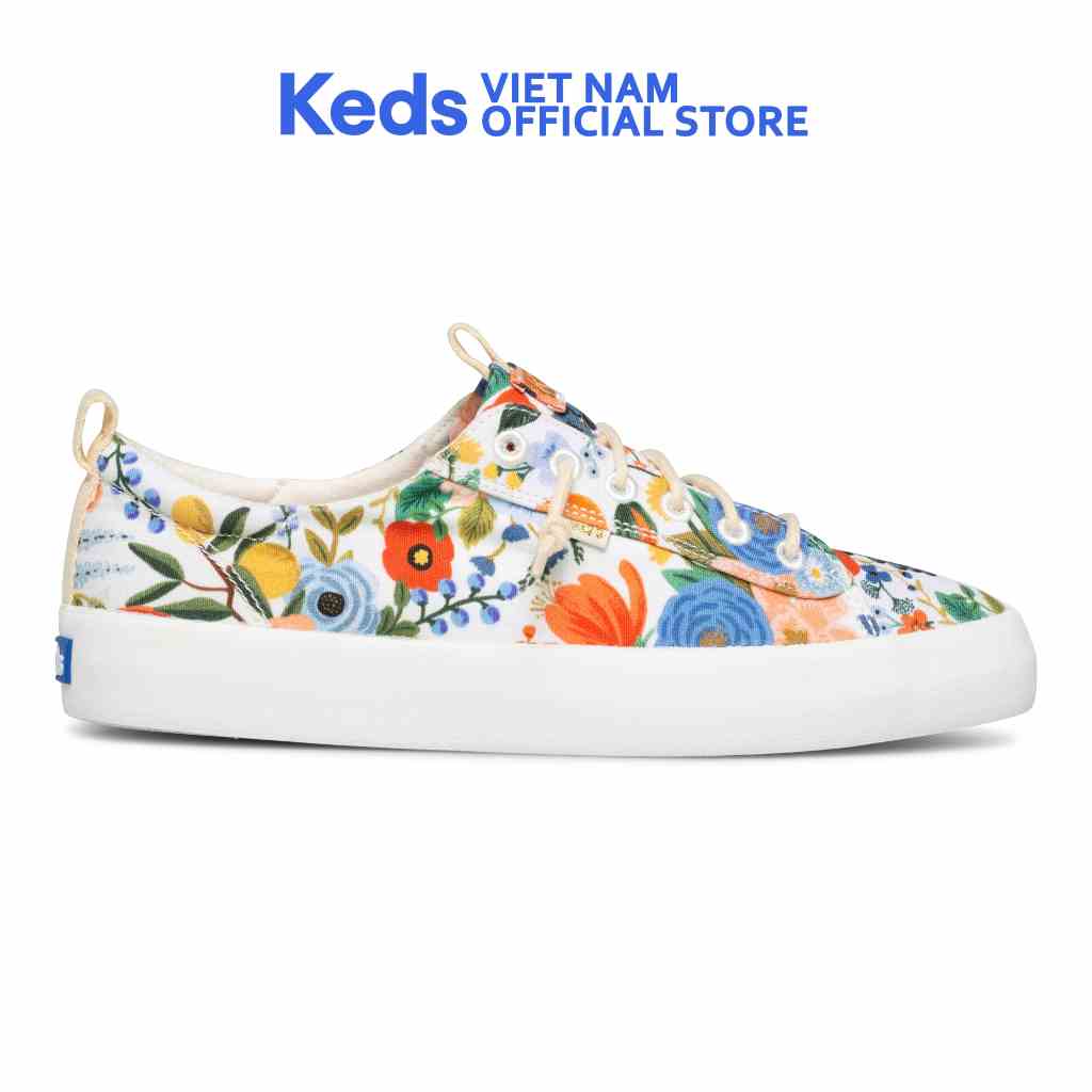 Giày Keds Nữ- Kickback Canvas White Multi- KD066087