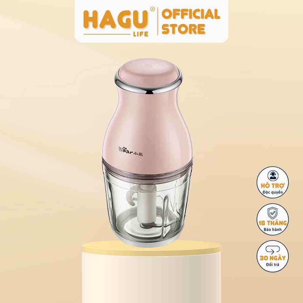 Máy Xay Thực Phẩm Đa Năng 0.6L Bear QSJ-B02U2 - Hàng Chính Hãng - BH 18 Tháng