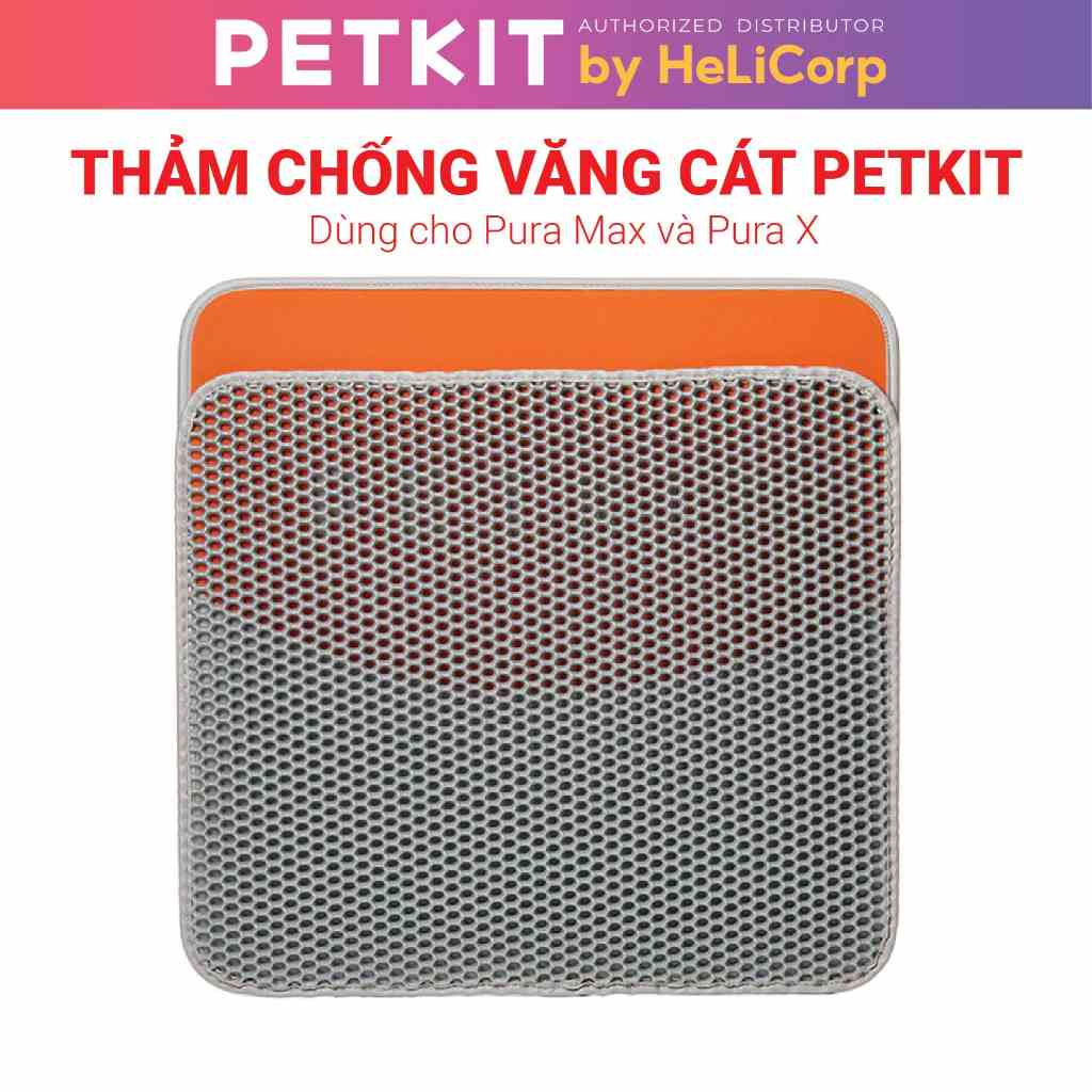 Thảm Petkit Chống Văng Cát Dùng Cho Máy Vệ Sinh Tự Động Petkit Pura X, Petkit Pura Max, Kích Thước 55x55cm