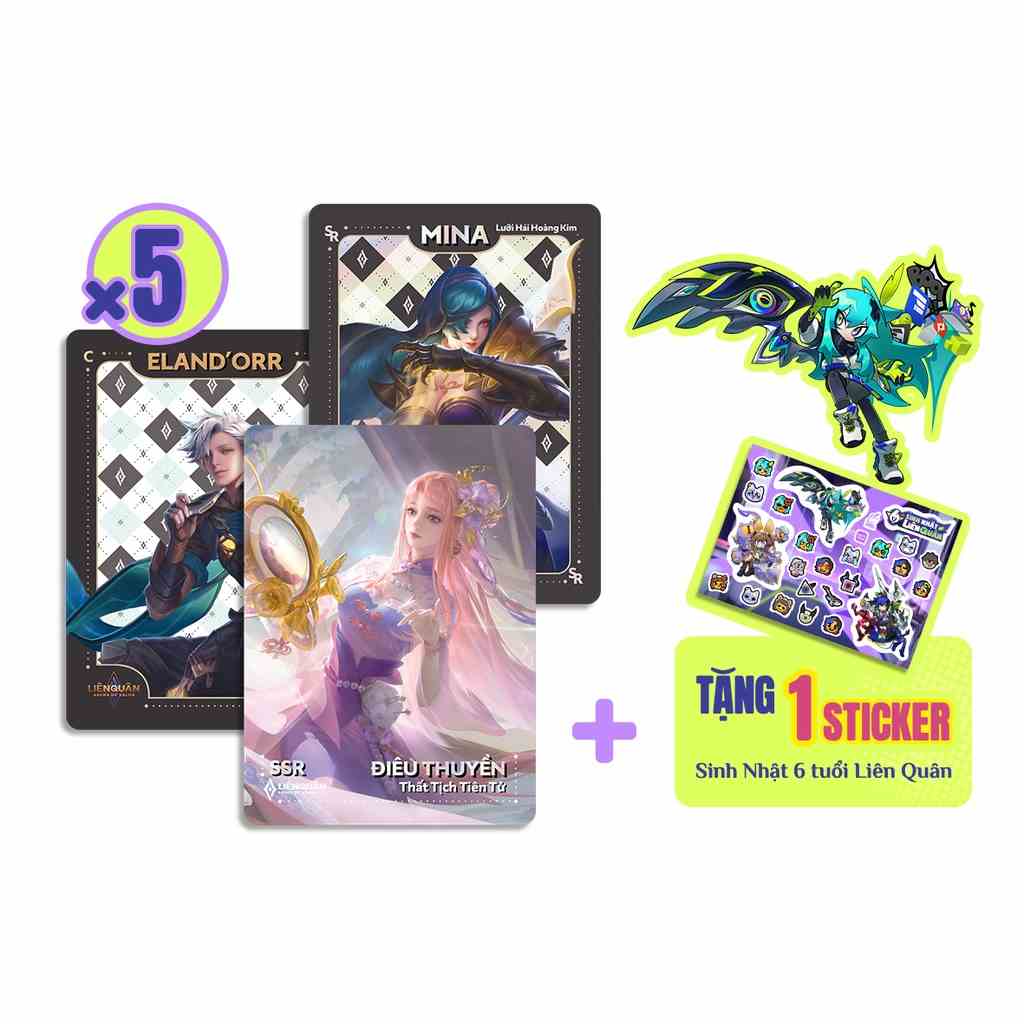 Liên Quân Card Collection - combo 5 pack