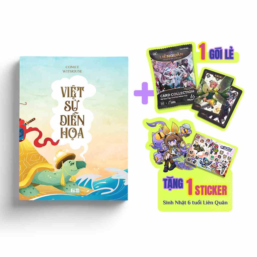 Combo sách Comicola - Liên Quân 6 tuổi phiêu lưu Sử Việt