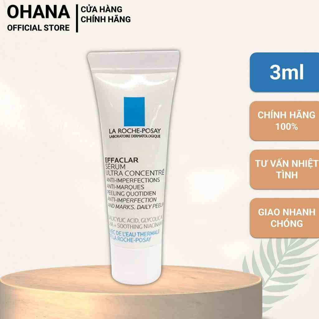 [Minisize] Tinh Chất Giảm mụn, Giảm Thâm, Thu Nhỏ Lỗ Chân Lông La Roche-Posay Effaclar Serum 3ml