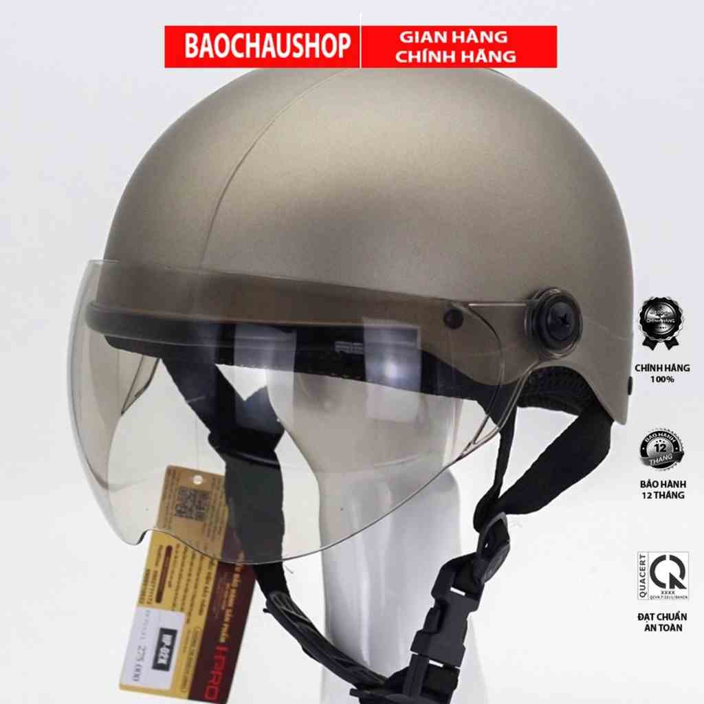 [Mã BMLTB35 giảm đến 35K đơn 99K] Mũ Bảo Hiểm Nữa Đầu Có Kính HP Helmet HP02K - Chính Hãng Bảo Hành 12 Tháng