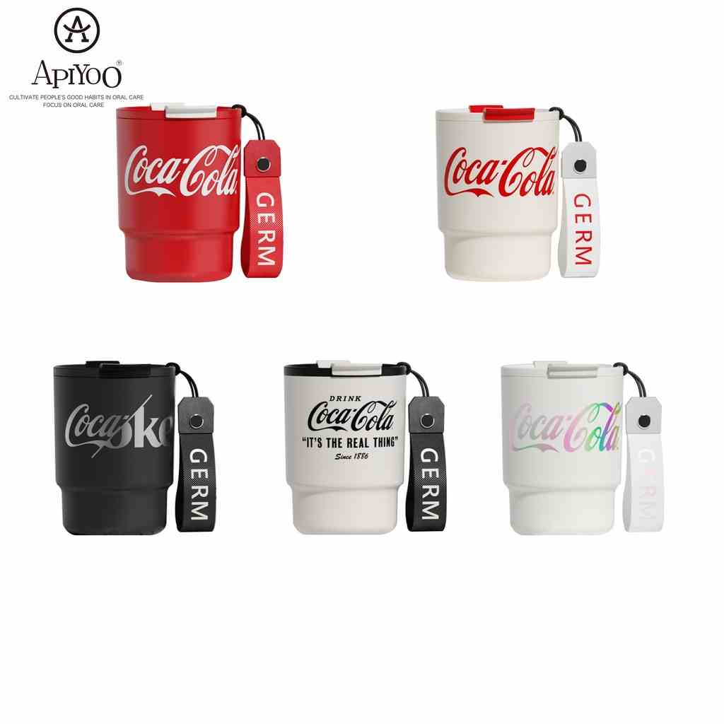 Cốc giữ nhiệt APIYOO Coca-Cola lớp bên trong thép không gỉ 316 390ml