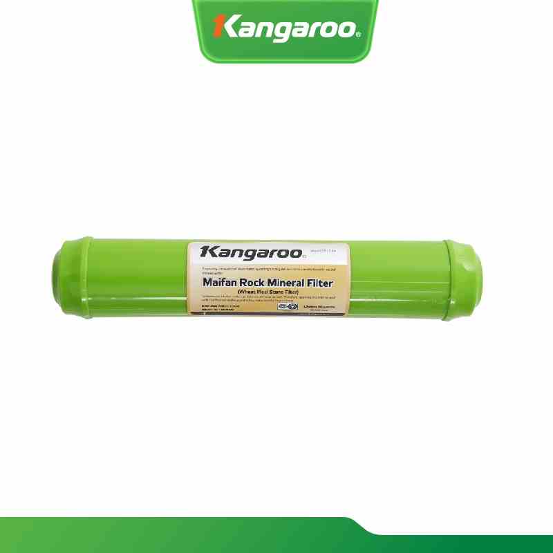 Lõi lọc SỐ 8 Kangaroo MINERAL, 2 đầu, thân xanh lá cây, nắp xanh lá cây nối nhanh(XB)