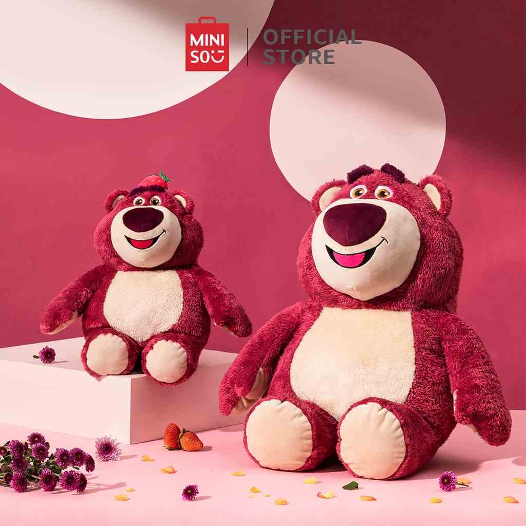 MINISO Lotso Bear Gấu Dâu Gấu Bông Gấu Dâu Lotso Gấu Bông Gấu Dâu Mềm Mại Và Dễ Thương