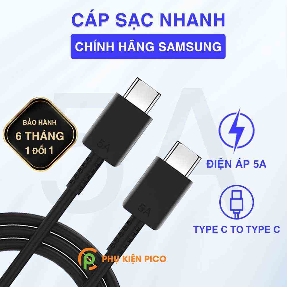 CÁP SẠC SAMSUNG 5A CHÍNH HÃNG - BẢO HÀNH 6 THÁNG