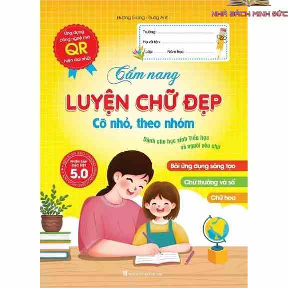 Sách - Cẩm Nang Luyện Viết Chữ Đẹp Cỡ Nhỏ, Theo Nhóm - Dành Cho Học sinh Tiểu Học Và Người Yêu Chữ