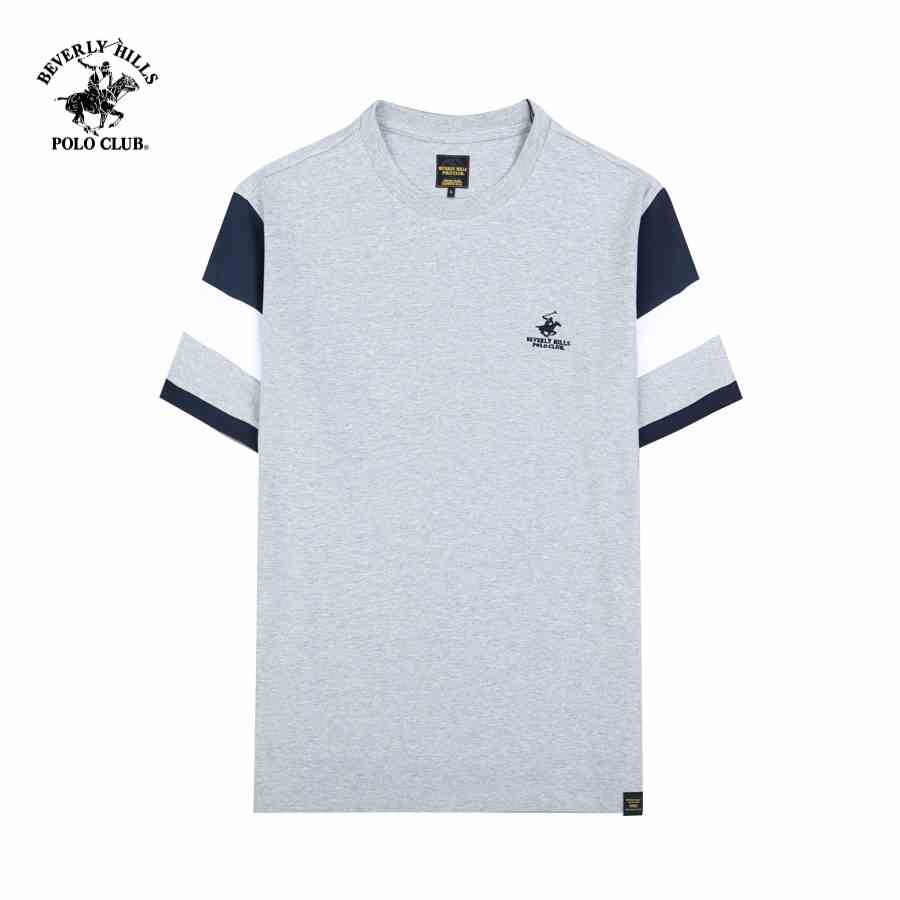 Beverly Hills Polo Club - Áo thun Ngắn tay Nam Regular Fit GR COOL GREY- BHPC TSMRSS23TL070