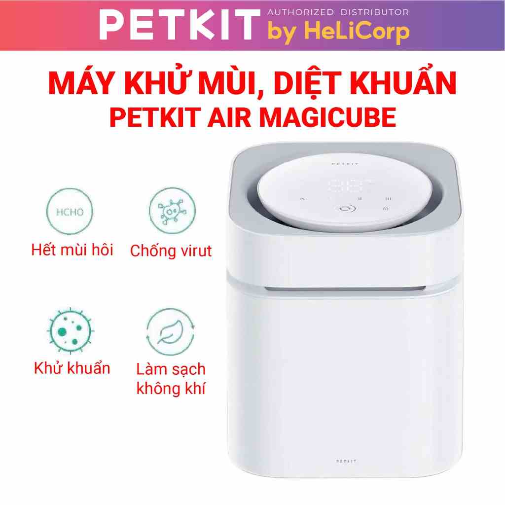 [Mã BMLTB200 giảm đến 100K đơn 499K] Máy Khử Mùi Hôi Không Khí, Máy Khử Khuẩn Petkit MAGICUBE - HeLiCorp