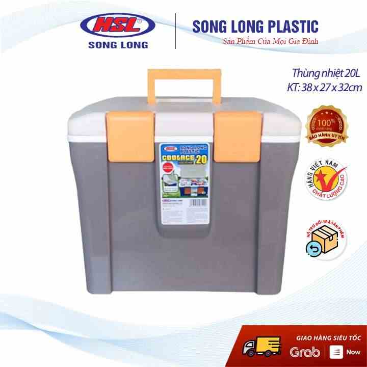 Thùng đá, thùng giữ nhiệt 20L Song Long- màu ngẫu nhiên