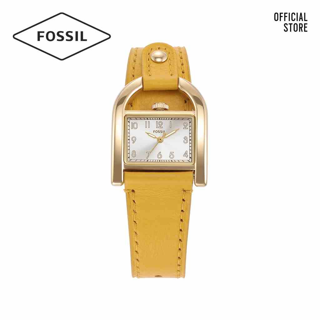 [Mã BMLTA35 giảm đến 35K đơn 99K] Đồng hồ nữ Fossil Hardwell ES5281 dây da - màu vàng