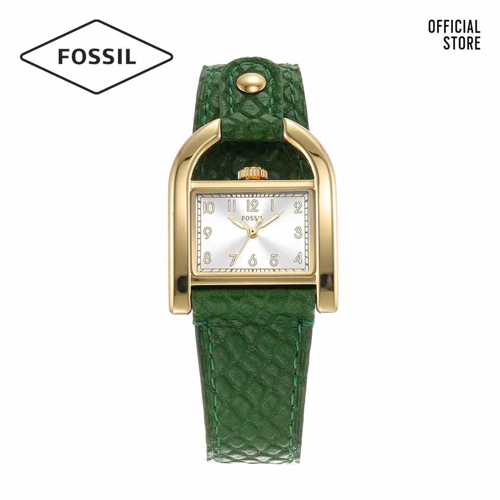 [Mã BMLTA35 giảm đến 35K đơn 99K] Đồng hồ nữ Fossil Corra ES5267 dây da - màu xanh lá