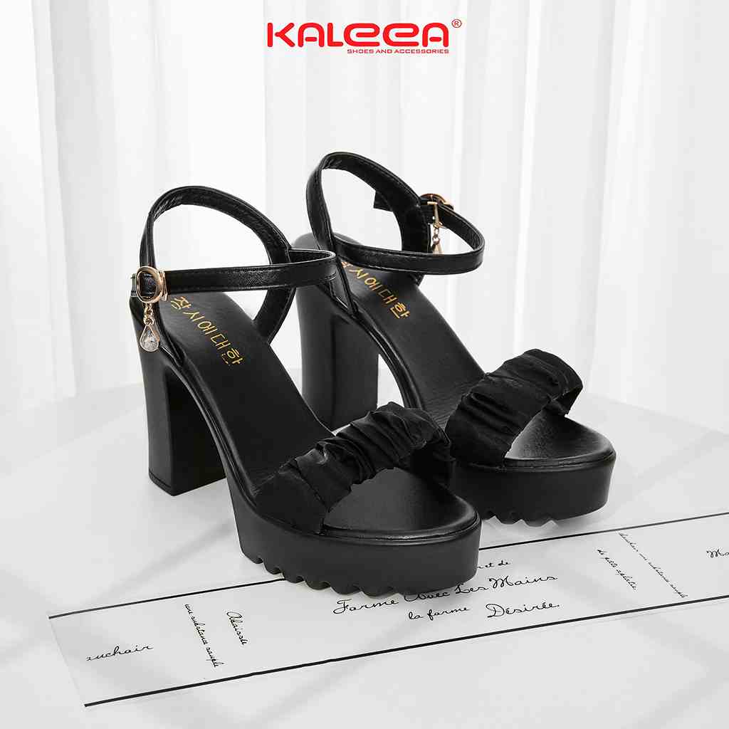 Sandal Cao Gót Nữ Kaleea G02 Cao 9p Giày Đi Nhẹ, Êm