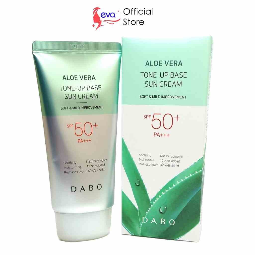 [Mã ICBFRI15 giảm 10% đơn 0đ] Kem chống nắng dưỡng da nâng tone Lô hội Dabo Aloe Tone Up Sun Cream 70ml