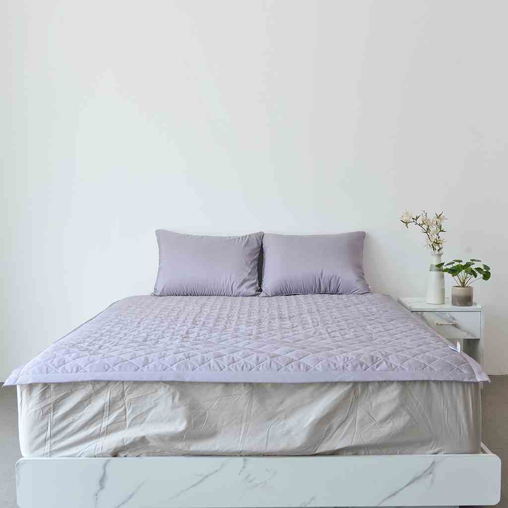 [Mã BMLTB200 giảm đến 100K đơn 499K] Tấm Bảo Vệ Nệm Mattress Pad ARIZE On Cloud Clara Purple Gray Chần Bông Cao Cấp