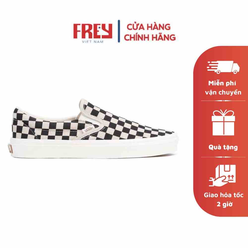 [Mã BMLTB200 giảm đến 100K đơn 499K] Giày Vans Classic Slip-On Eco Theory Checkerboard VN0A5JMH705