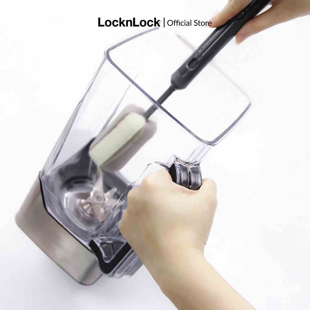 [Mã LIFEMC07CBAU giảm 50k đơn 350k] Dụng cụ rửa chai và ly - Cup cleaning brush LocknLock - Màu xám đen ETM143DGRY