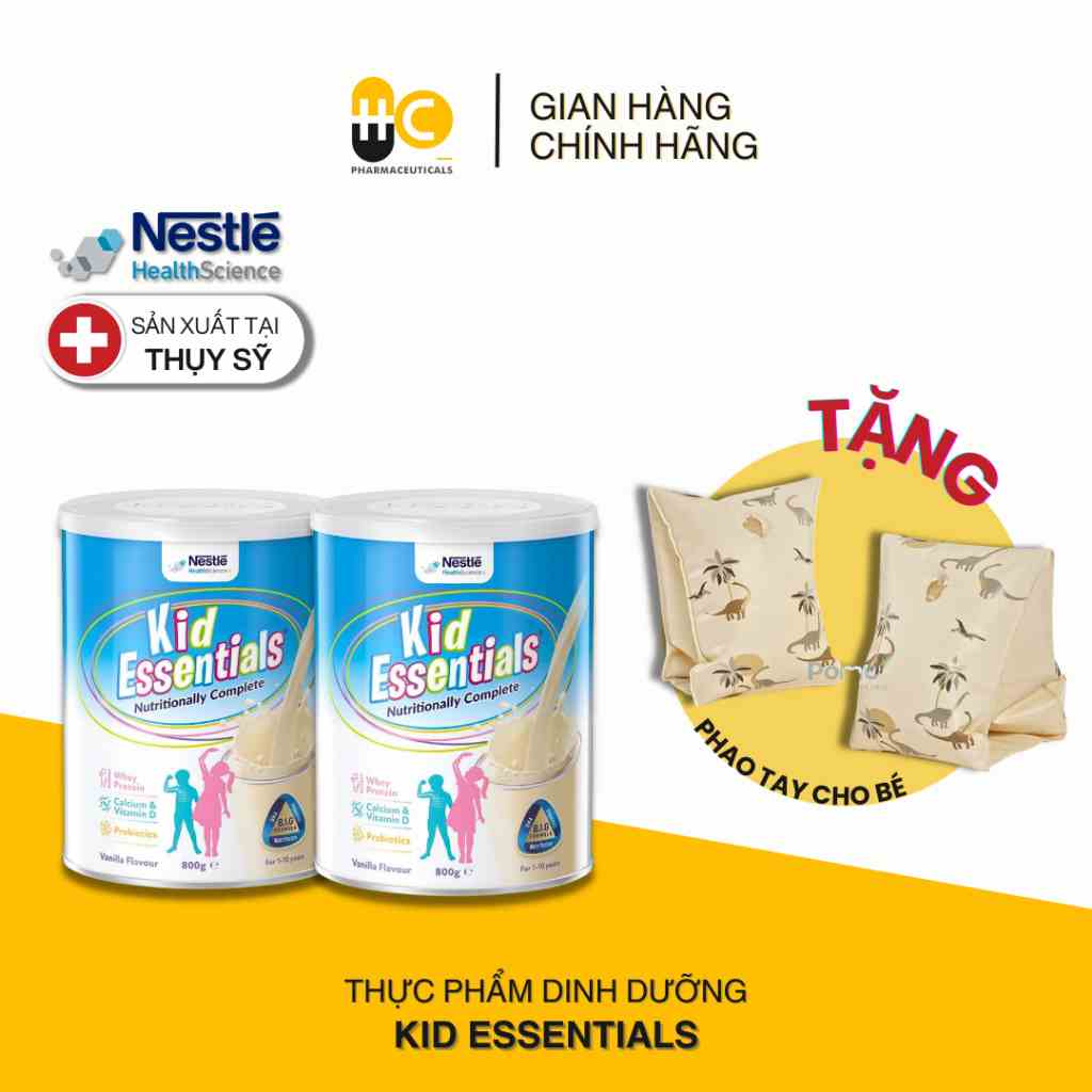 Combo 2 Lon Sữa Kid Essentials Cho Trẻ Biếng Ăn, Chậm Tăng Cân 800g [NHẬP KHẨU CHÍNH HÃNG]