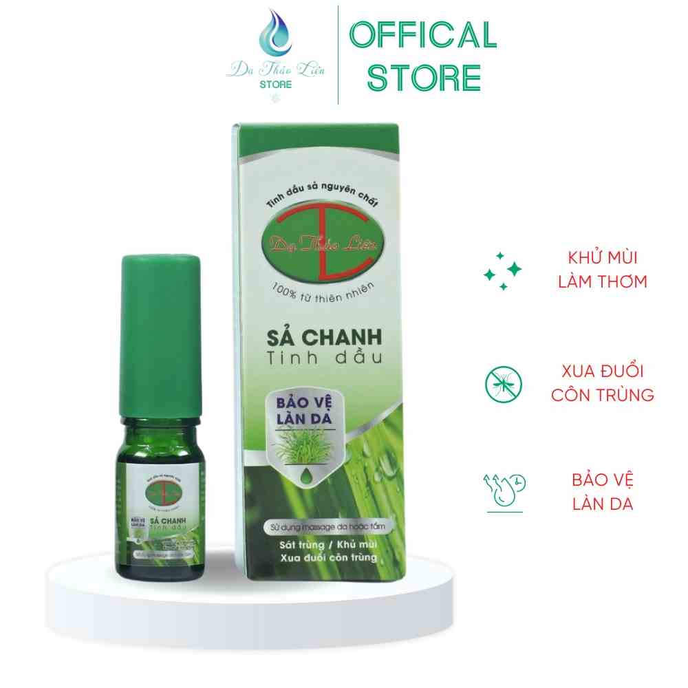 [Mã BMLTB35 giảm đến 35K đơn 99K] Tinh Dầu Sả Chanh Dạ Thảo Liên 5ML, thành phần 100% thảo dược quý từ thiên nhiên