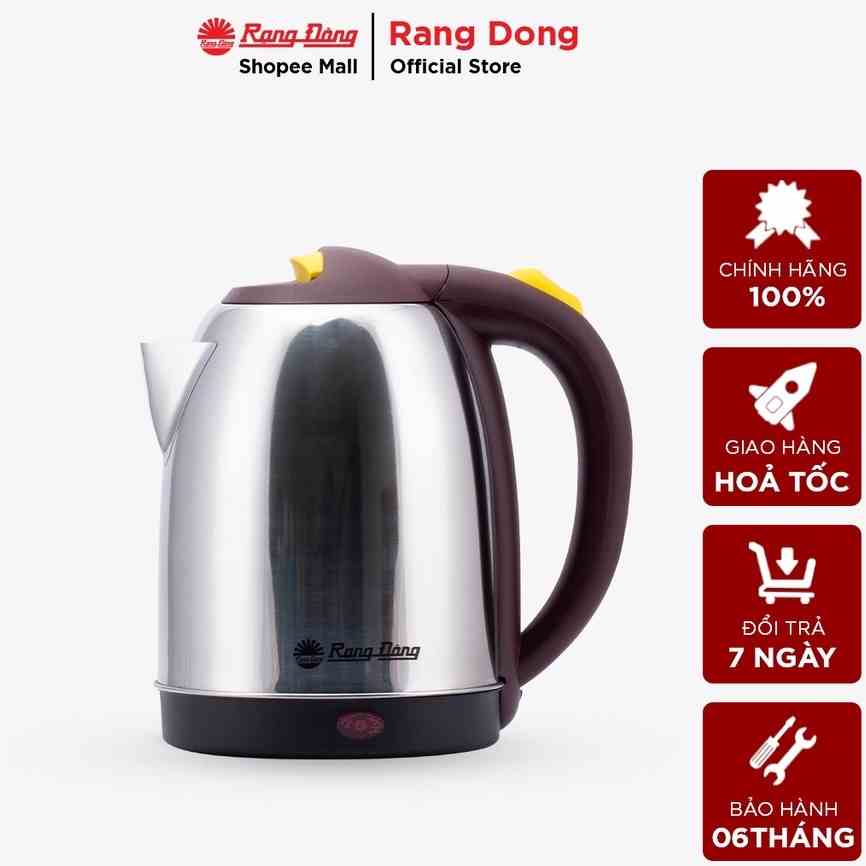 [Mã BMLTB35 giảm đến 35K đơn 99K] Ấm điện siêu tốc Inox 304 dung tích 1.8L Rạng Đông - Model: AST18ST2