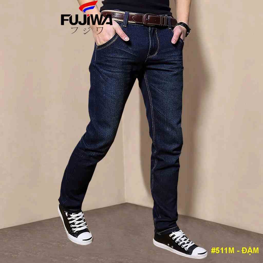 Quần Jean Nam Dài Cao Cấp FUJIWA - 511M. Ống Đứng Không Ôm. Lưng Cao Dưới Rốn. Size 29, 30, 31, 32, 34 ( 52kg - 84kg )