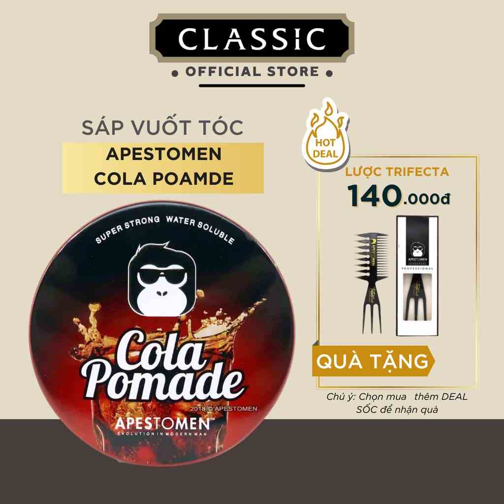 [Mã BMTTC60K giảm đến 60K đơn 50K] Sáp Vuốt Tóc Apestomen Cola Pomade