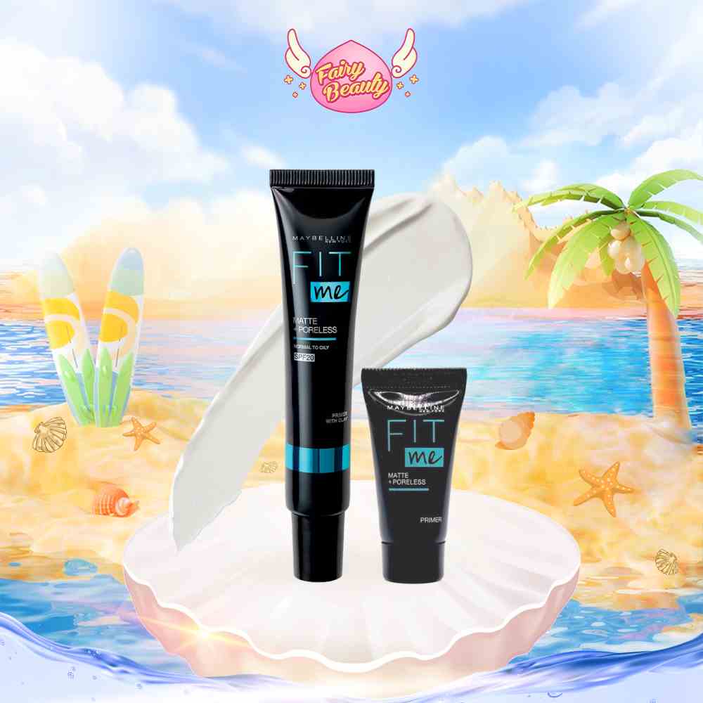 [MAYBELLINE NEW YORK] Kem Lót Kiềm Dầu, Ngăn Xuống Tông Và Chống Nắng SPF 20 Fit Me Primer Matte+Poreless 30/5ml