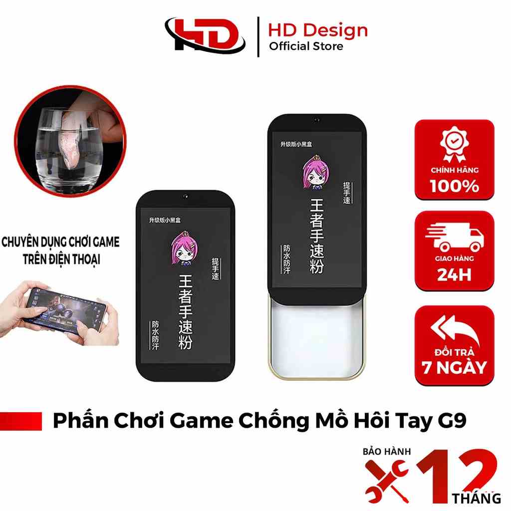 Phấn Chơi Game chống Mồ Hôi Tay G9 - Mượt Mà - Dễ Sử Dụng - Chính Hãng HD Design