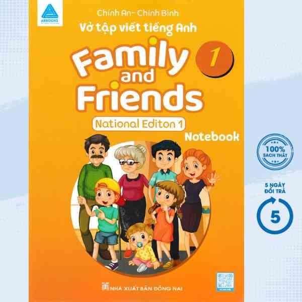 [Mã BMLTA35 giảm đến 35K đơn 99K] Sách - Vở Tập Viết Tiếng Anh: Family And Friends - National Editon 1 (Notebook) - ABB